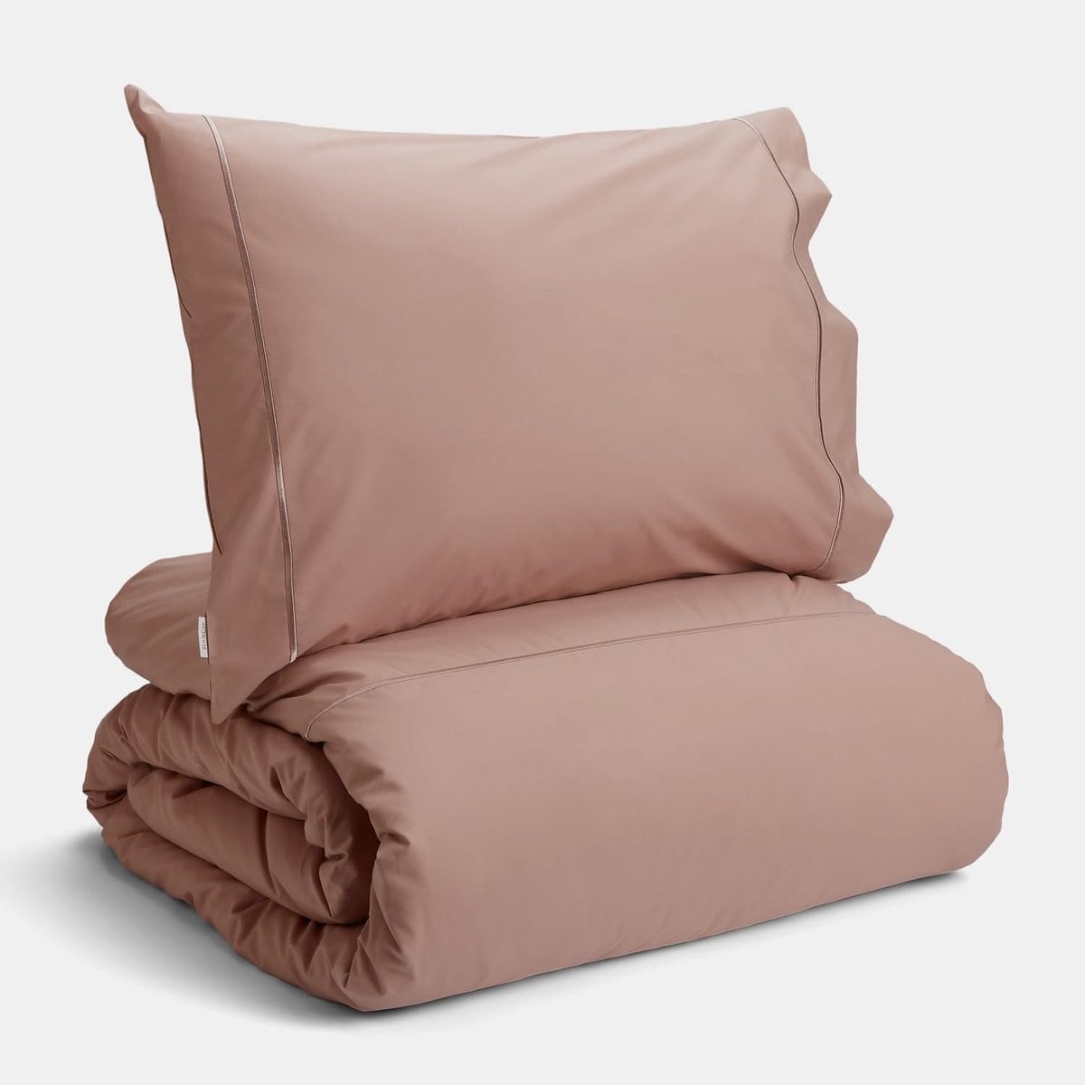 Omgoods Effen Katoenen Dekbedovertrek Set met Luxe Charme