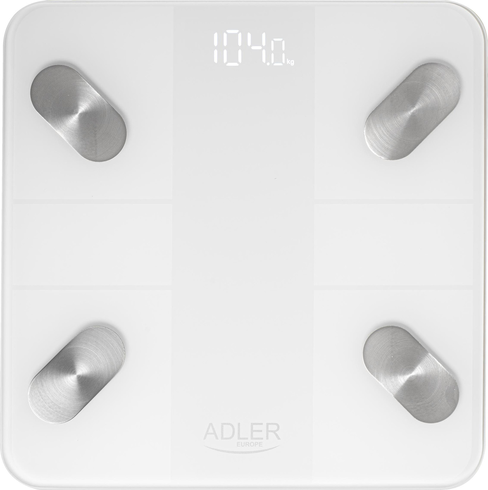 Elektronische personenweegschaal Adler AD 8186, wit
