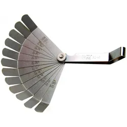 BGS 3184 Präzisions Fühlerlehre 12 Blatt gebogen Zoll & mm Maß