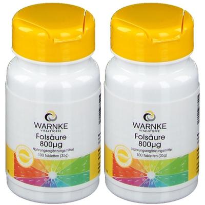Folsäure 800 Microgramm Tabletten 2x 2x100 St