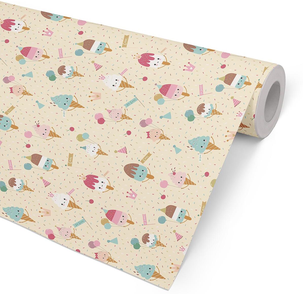 HEDLUNDS OF SWEDEN Presentpapper Ice cream party 57cmx154m