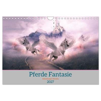 Pferde Fantasie (Wandkalender 2027 DIN A4 quer), CALVENDO Monatskalender