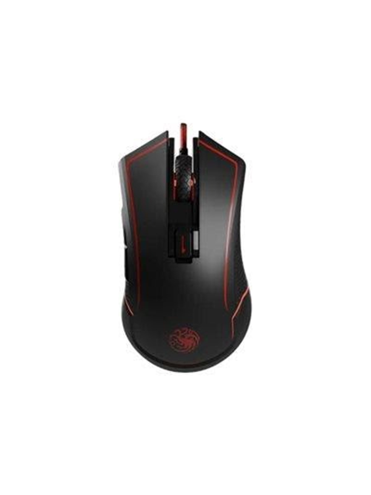 Lexip X TSUME - Targaryen Game of Thrones - mouse - ceramic skates - Wi-Fi USB - black red - Maus (Rot)