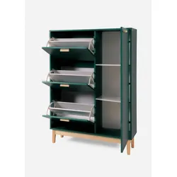 bonprix Schuhschrank, petrol, Gr.130x95 cm, Schuhschrank in modernem Design