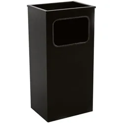 SZ Metall Standaschenbecher Stahlblech 11,6 Liter schwarz, 30x62x23 cm