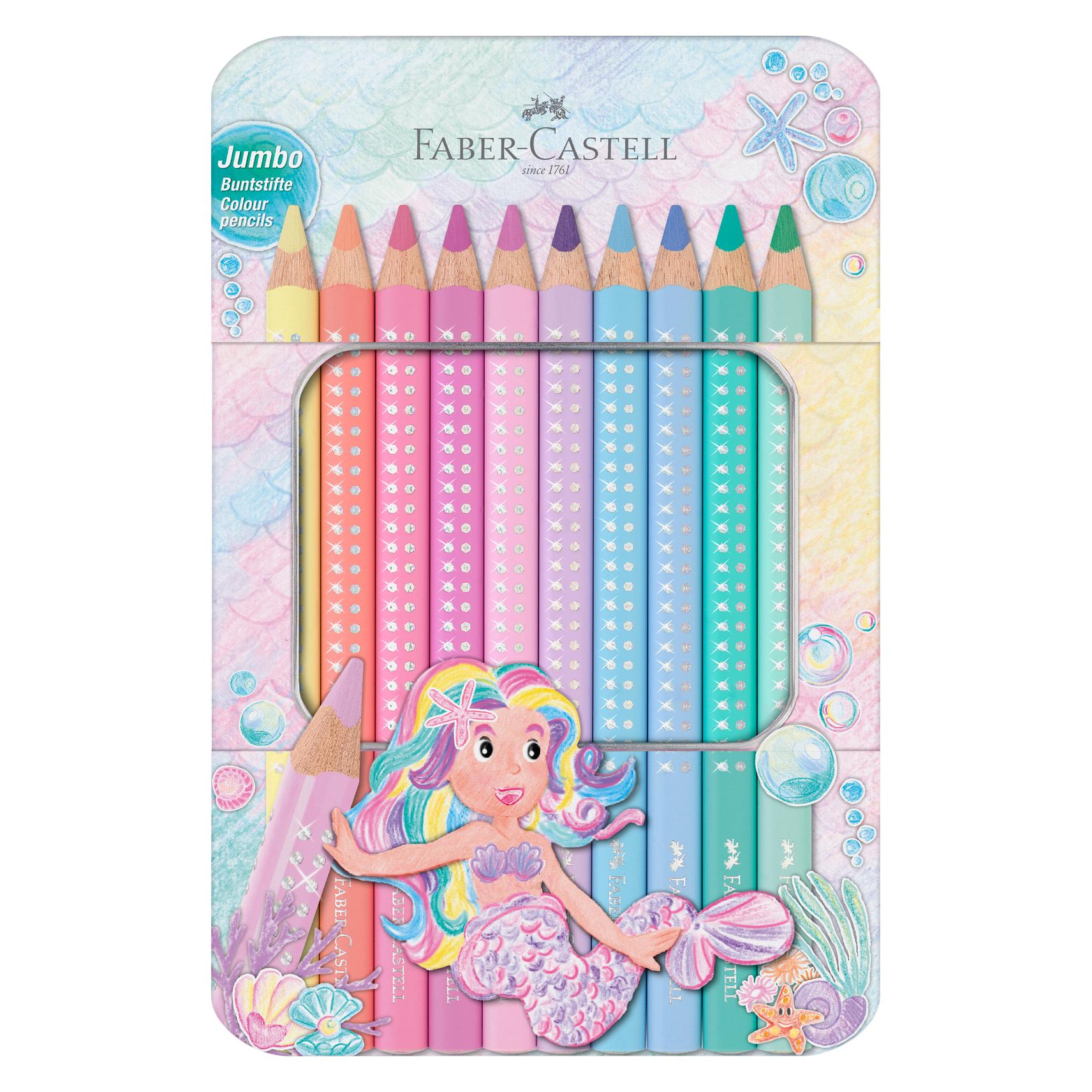 Faber-Castell Buntstifte Sparkle Pastell, 10er Etui (10x) (210910)