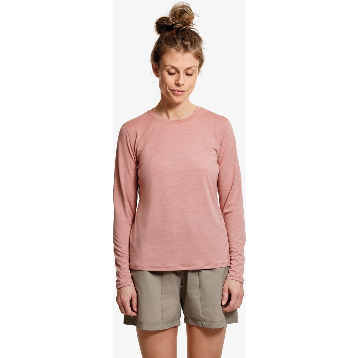 Lundhags Tived Long Sleeve T-shirt W stone pink (95100) S 44332-26-95100-S