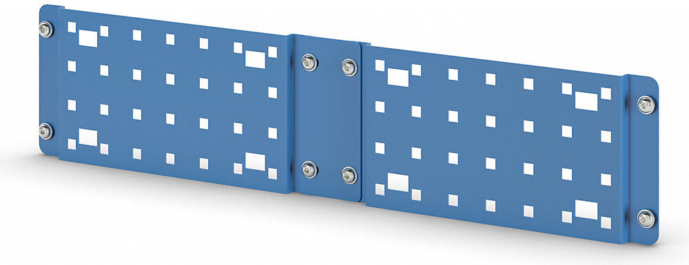kaiserkraft Lochblech CustomLine für Dokumentenhalter, für Montage-/ Etagenwagen, lichtblau RAL 5012