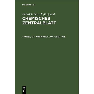 7. Oktober 1953, Gebundene Ausgabe von , De Gruyter, 978-3-11-257227-6