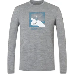 Super Natural, Herren, Funktionsshirt, Almost Done (L), Grau, Blau