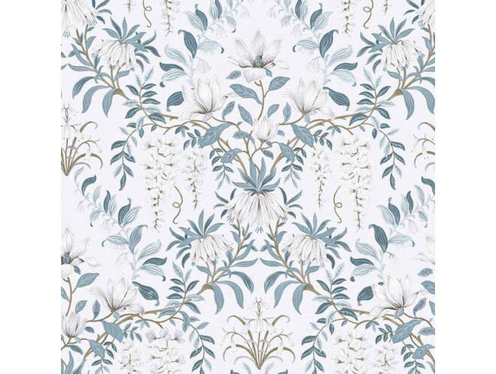 VLIESTAPETE PARTERRE OFF WHITE & SEASPRAY