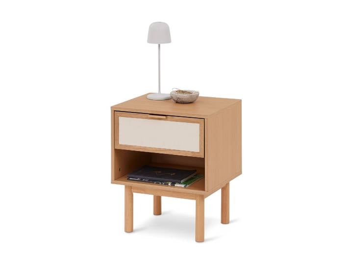 Tchibo - Nachttisch mit Schublade - 45x40x54cm - beige -