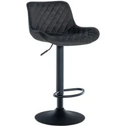CLP Barhocker Minosa Samt   Farbe: schwarz, Material: Samt