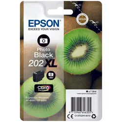 Epson Original 202XL Kiwi Druckerpatrone foto schwarz 800 Seiten 7,9ml (C13T02H14010)