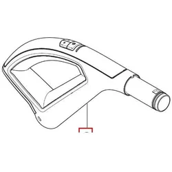 Nilfisk Original 107408056 Handgriff CV STD BENT END 433MHZ für Supreme Haussauganlagen