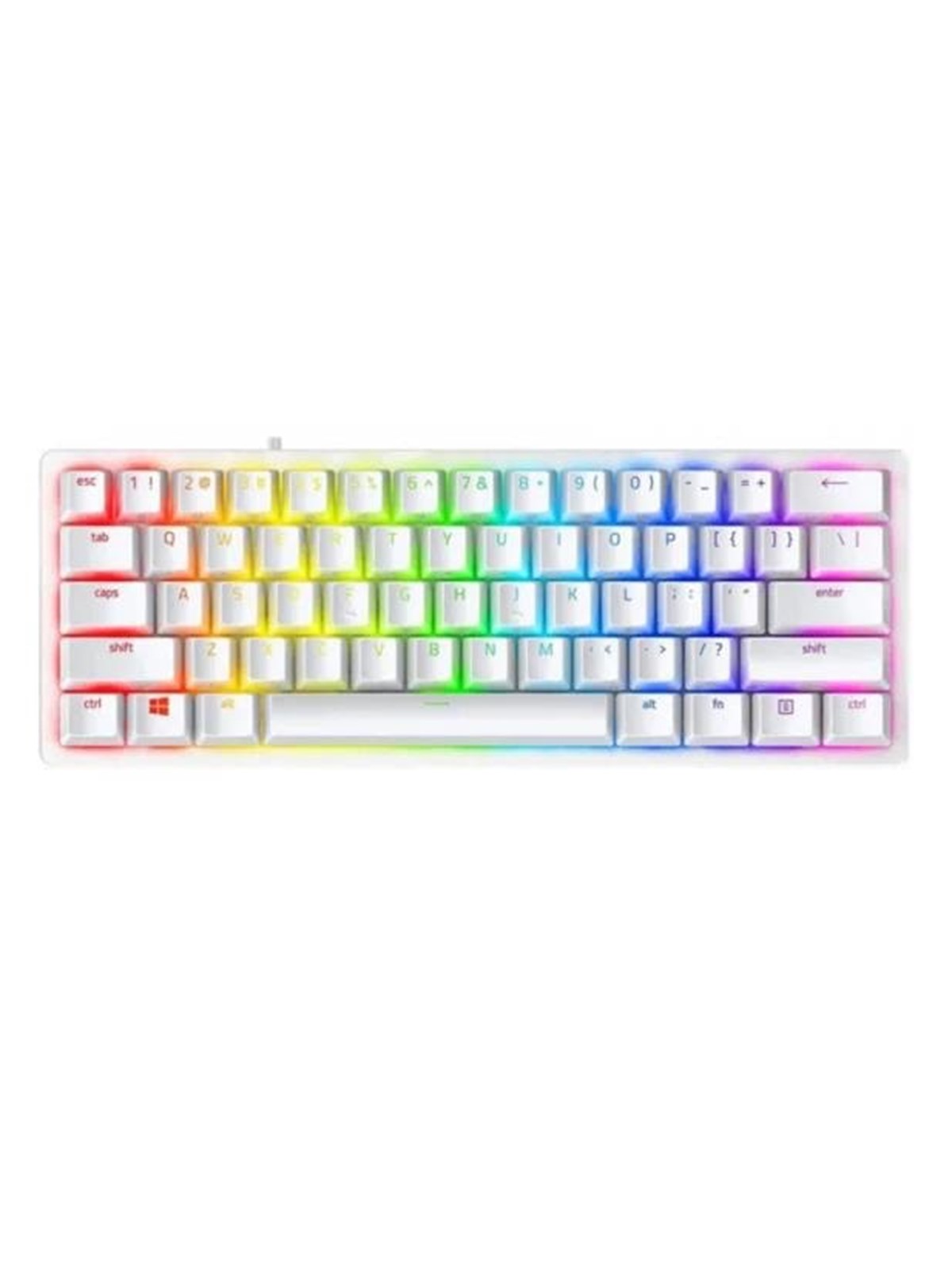 Razer Huntsman V3 Pro Mini (60%) - Analog Optical Gen-2 - Gaming Tastatur (TKL) - 60% - Englisch (US) - Weiss