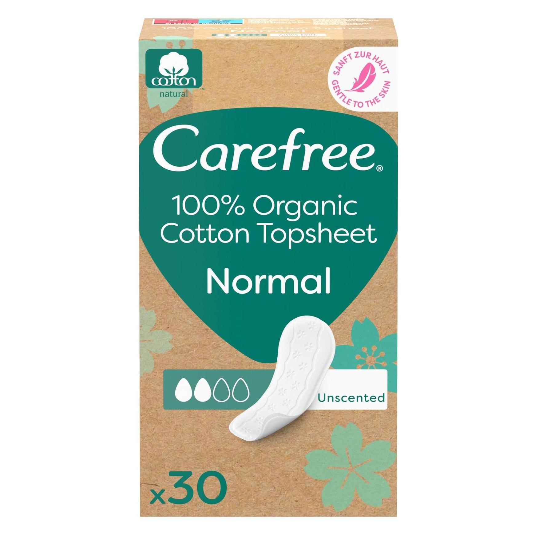 Carefree Organic Cotton Normal - Panty liners - 30.0pcs (30x) (3574661651408)