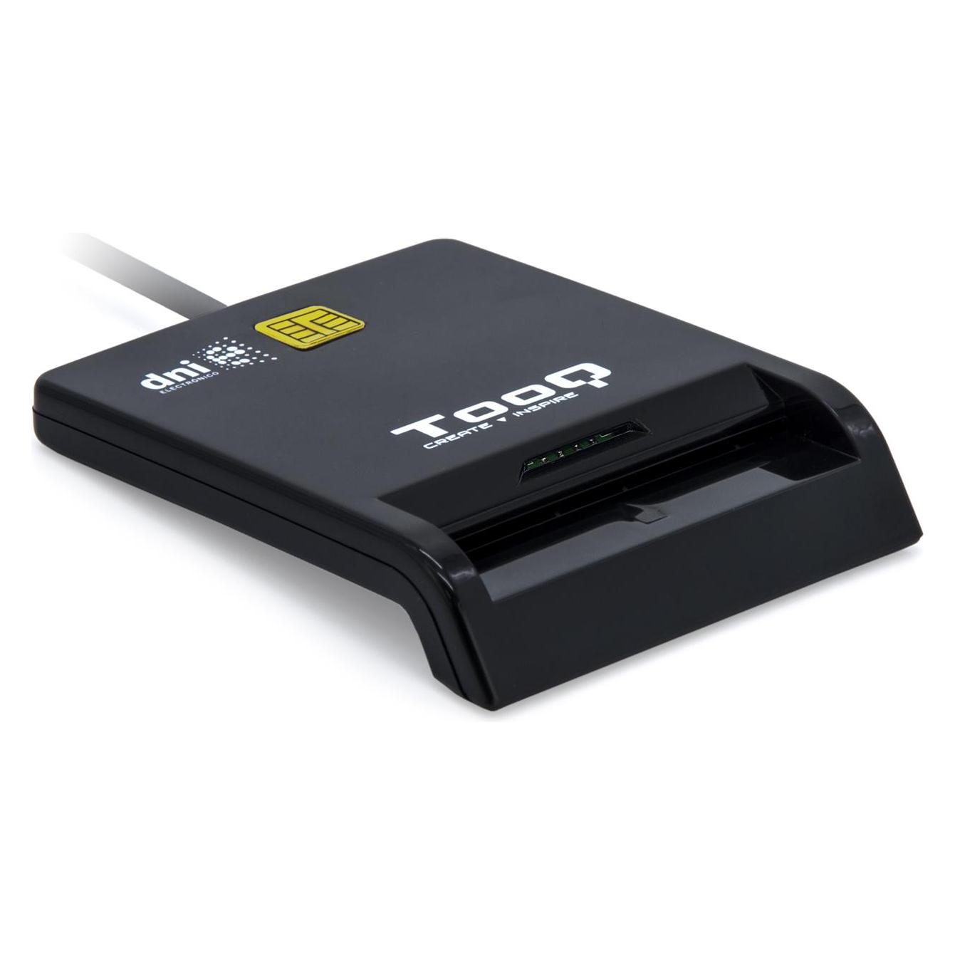 Tooq Technology Lector De Tarjetas Externo Tqr-211b Dnie Sim USB-C Negro (USB 2.0, USB-C) (TQR-211B)