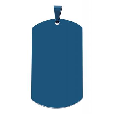 Kettenanhänger ADELIA´S "trendiger Schmuck Anhänger aus Edelstahl", blau, Schmuckanhänger, Damen, Edelstahl, Kettenanhänger