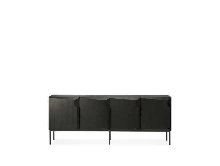 Ethnicraft Stairs Sideboard 4-türig Svartbetsad ek 200x80x46 cm