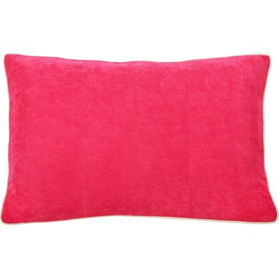 Dekokissen DONE. "Joy", pink (pink, unifarben), B:40cm L:60cm, Polyester, Dekokissen_Sitzkissen_Kissenhüllen, unifarben, Reißverschluss, Kissenhüle ohne Füllung, 1 Stück