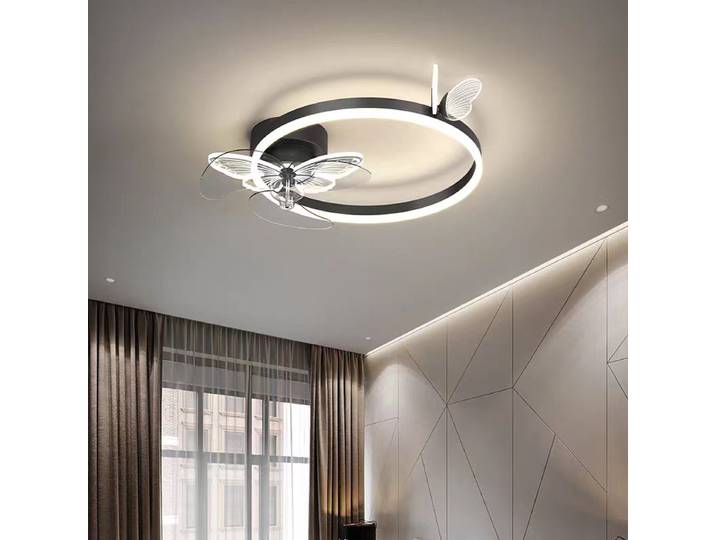 Lampe ventilateur artistique papillon, éclairage moderne et Simple pour salon, chambre à coucher, Design, plafonnier à la mode, décoration de la maison