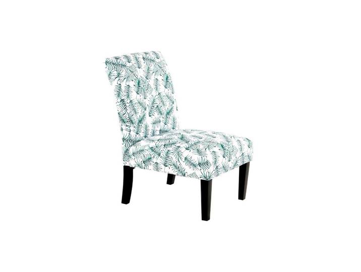 Kayoom Sessel, Grün, Weiß, Blätter, 55x92 cm, Wohnzimmer, Sessel, Sonstige Sessel