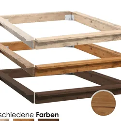 Hasena Oak-Line Wild Bettrahmen Cortina Wildeiche 180x210 cm / Wildeiche natur, gebürstet, geölt