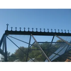 Vitavia Firstkrone für die Gewächshäuser "Merkur", "Mars", "Olymp", "Uranus", "Diana", "Meridian 1", "Meridian 2", "Jupiter", "Dione",schwarz,