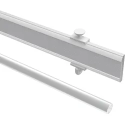 PANEELWAGEN MIT KLETTBAND und Rundkopfgleiter Easyslide 57 cm, Aluminium, Weiß