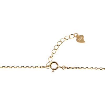 Kette ohne Anhänger ADELIA´S "Halskette mit Anhänger – Unendlichkeitszeichen aus 925 Silber", gold, Halsketten, Damen, 42cm, Silber 925 (Sterlingsilber), Ideal als Geschenk – dezent und elegant