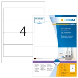 HERMA Ordneretiketten 59,0 x 192,0 mm weiß