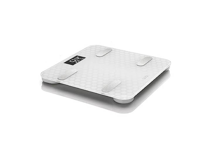 Laica LA283 Elektronische personenweegschaal Bluetooth met berekening van de lichaamssamenstelling, wit