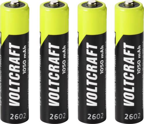 VOLTCRAFT Micro (AAA)-Akku NiMH 1050 mAh 1.2V Ready to use 4St.