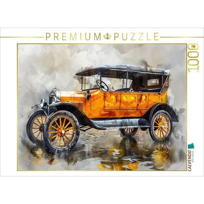CALVENDO Puzzle Ein Motiv aus dem Kalender Aquarell Oldtimer | 1000 Teile Lege-Größe 64x48cm Foto-Puzzle für glückliche Stunden, Sonstige von ,