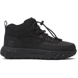 Timberland für Jungen. TB0A66QG0151 GreenStride Motion 6 Low Top Schnürschuhe aus Leder Bergschuhe schwarz (39), Wohnung, Schnürsenkel, Läss