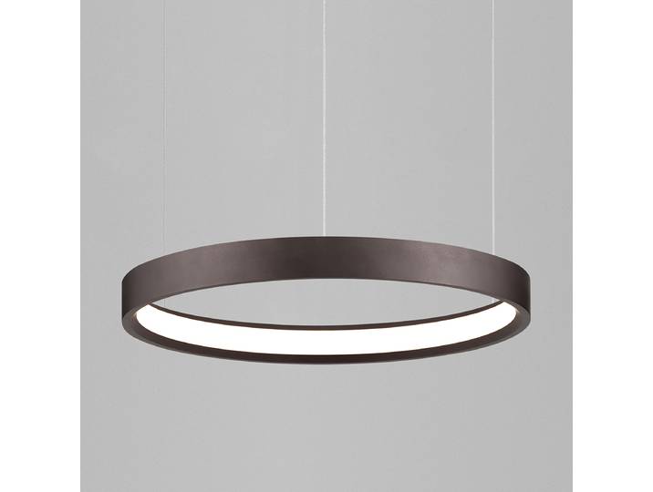Suspension Perrine Ø 40cm Marron/Marron Aluminium LED non-remplaçables Module LED