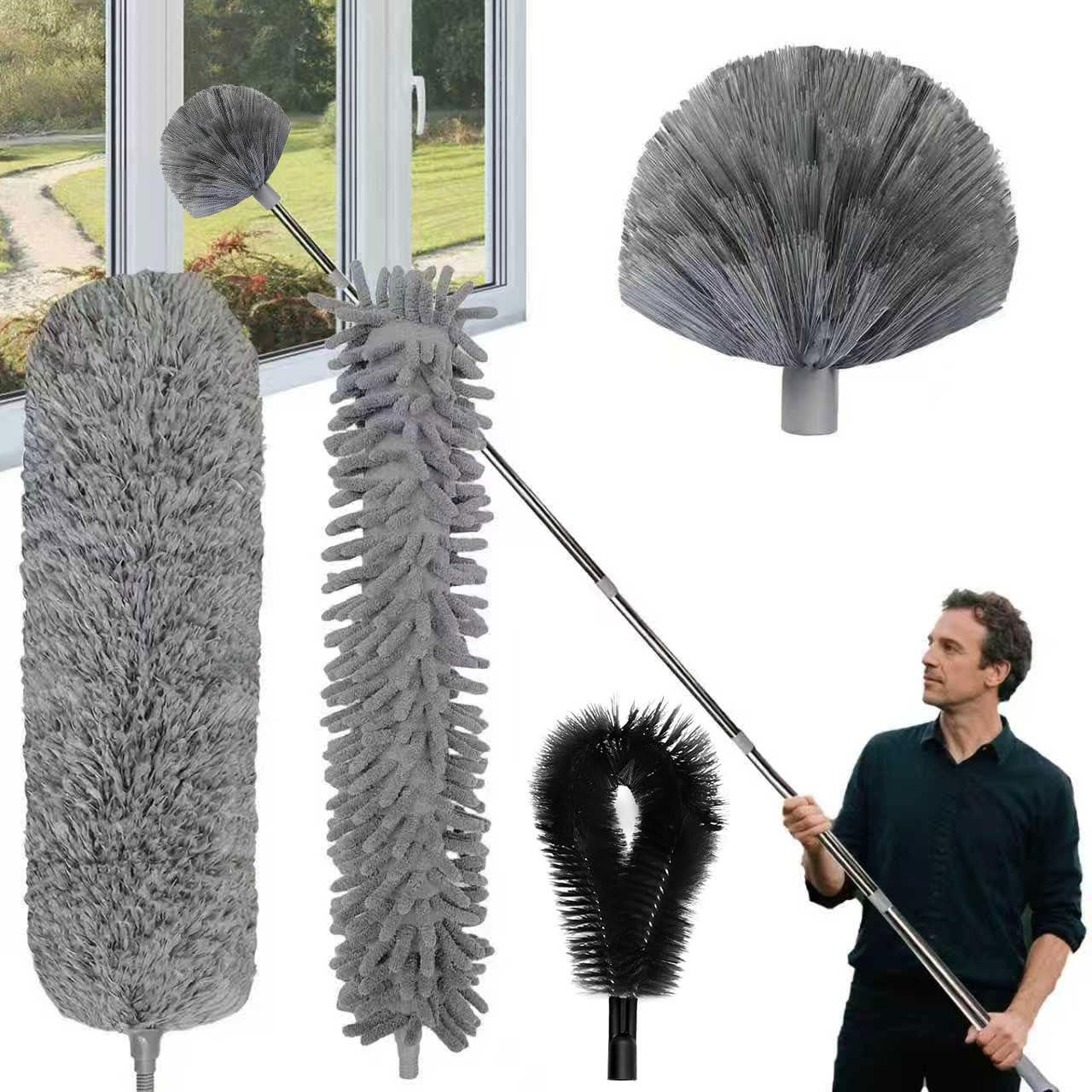 Dripio Telescopische stofwisser-set, 4-delig, 1,5-4,9 meter, microvezel, 6 meter