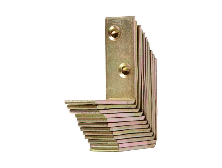 Ayce Stuhlwinkel Gelb Verzinkt 12 Stk. 40 × 15 mm
