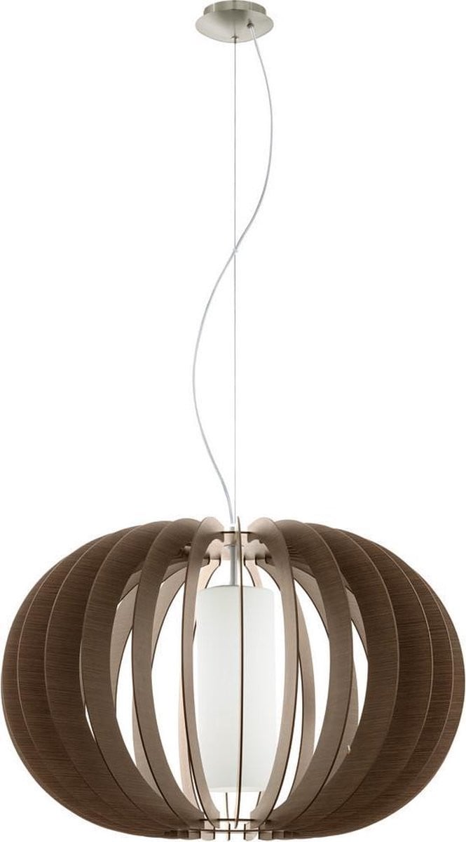 Eglo Stellato 3 Hanglamp - Nikkel-Mat, Bruin en Wit - Ø 70 cm