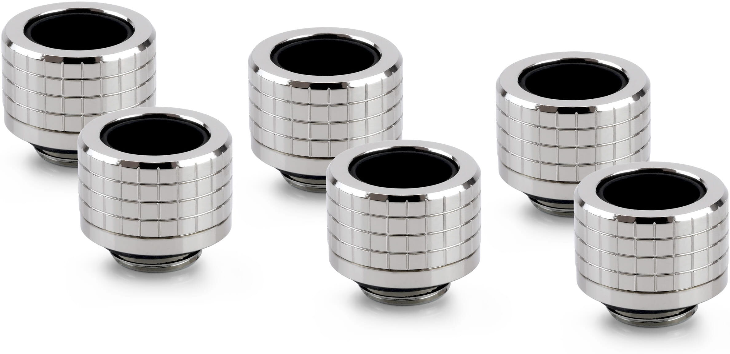 Thermal Grizzly DeltaMate Anschluss - HT14 Glanz Nickel (6er-Pack)