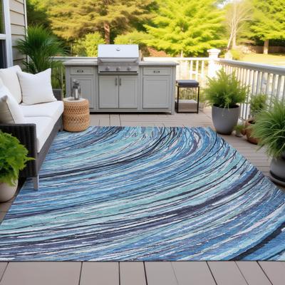 Addison Rugs Machine Washable Indoor/Outdoor Modern Swoop Chantille Rug
