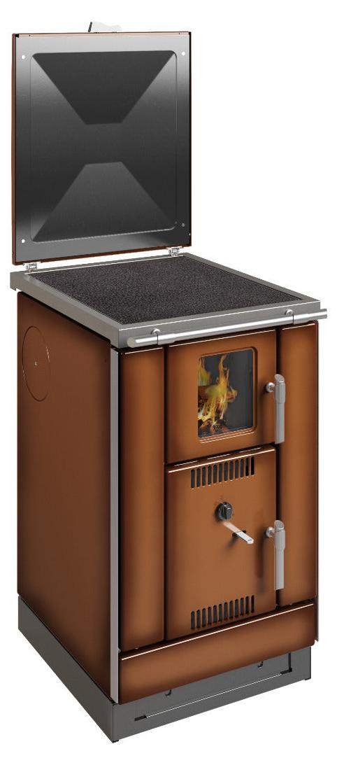 Wamsler wasserf. Küchenofen | K 158 F | Glaskeramik | 22 kW | Maron