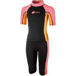 BECO Zebra Vibes kurzer zweiteiliger Neoprenanzug Kinder 43 - pink/orange 164