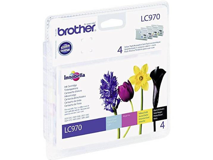 Brother LC-970 Value Pack cartouche d'encre Original Noir\, Cyan\, Magenta\, Jaune