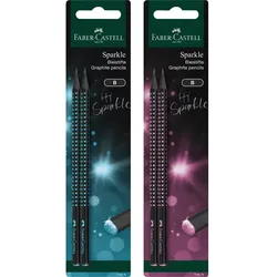 FABER-CASTELL Bleistiftset Sparkle Midnight BK 2BS