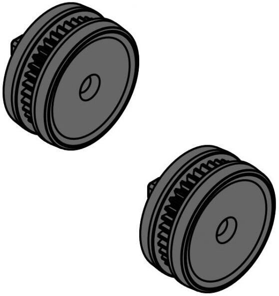 Zodiac N°15 - Roues avant complètes Tornax OT2100 & OT3200