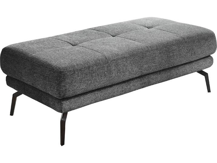 Hocker DIE PLANBAR MP-IN20126 , grau (anthrazit), B:132cm H:45cm T:68cm, 100% Polyester, Hocker, Sitzhocker, in Bezug Mircrofaser