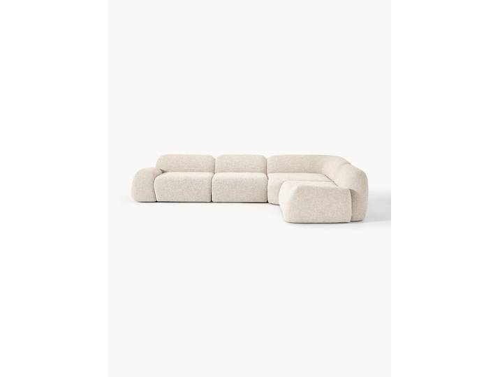 Modulares Bouclé-Ecksofa Wolke (4-Sitzer)