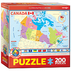 eurographics Puzzle - EG-Map of Canada for kids - 200 Teile 301217